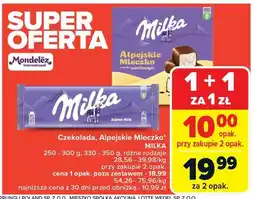 Carrefour Market Czekolada Alpejskie Mleczko MILKA mleczna oferta