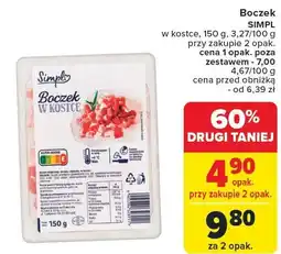 Carrefour Market Boczek w kostce 150g Simpl oferta