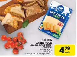 Carrefour Market Ser żółty gouda 150g Carrefour oferta