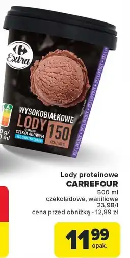 Carrefour Market Lody proteinowe CARREFOUR 500ml oferta
