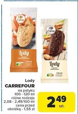 Carrefour Market Lody CARREFOUR na patyku 100-120ml oferta
