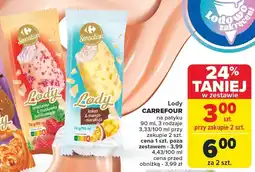 Carrefour Market Lody CARREFOUR na patyku 90ml oferta