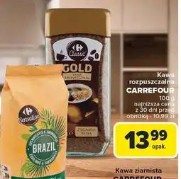 Carrefour Market Kawa rozpuszczalna CARREFOUR 100g oferta