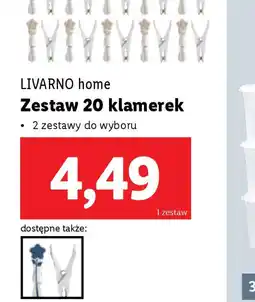 Lidl Zestaw 20 Klamerek Livarno Home oferta