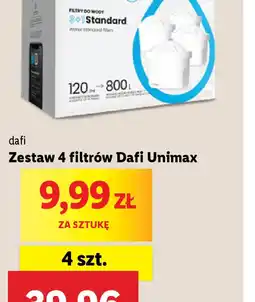 Lidl Zestaw 4 filtrów Dafi Unimax oferta