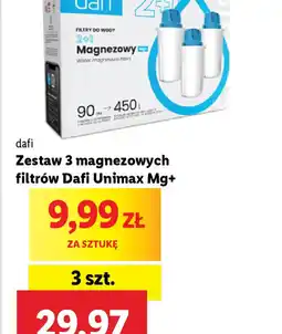 Lidl Zestaw 3 magnezowych filtrów Dafi Unimax Mg+ oferta