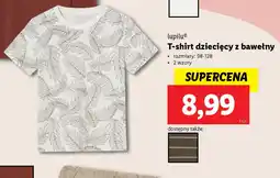 Lidl T-shirt dziecięcy z bawełny Lupilu oferta