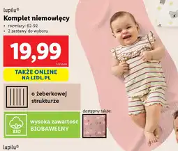 Lidl Komplet niemowlęcy Lupilu oferta