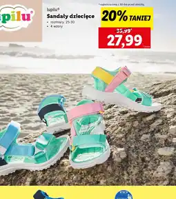 Lidl Sandały dziecięce Lupilu oferta
