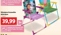 Lidl Składane krzesełko dziecięce oferta