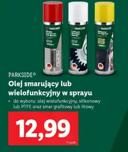 Lidl Olej smarujący lub wielofunkcyjny w sprayu Parkside oferta