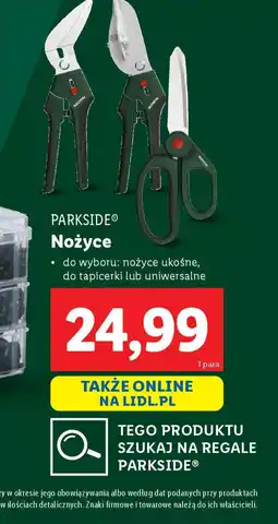 Lidl Nożyce Parkside oferta