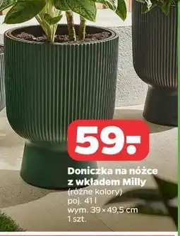 Netto Doniczka na nóżce z wkładem milly 39 x 49.5 cm oferta
