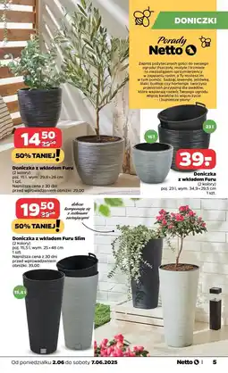 Netto Doniczka z wkładem furu 15 l oferta