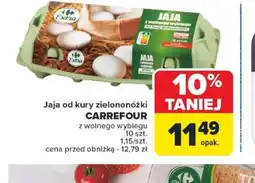 Carrefour Jaja od kury zielononóżki Carrefour oferta
