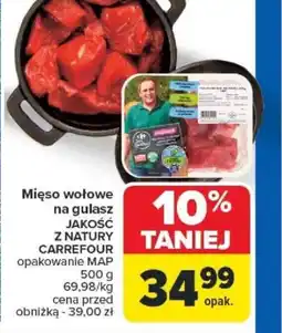 Carrefour Mięso wołowe na gulasz oferta