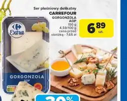 Carrefour Ser pleśniowy Carrefour Gorgonzola AOP oferta