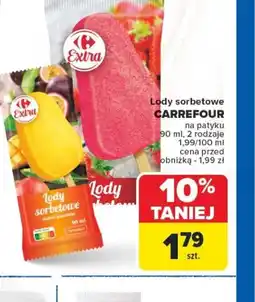 Carrefour Lody sorbetowe Carrefour oferta