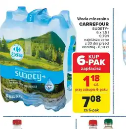 Carrefour Woda mineralna Carrefour Sudety+ oferta