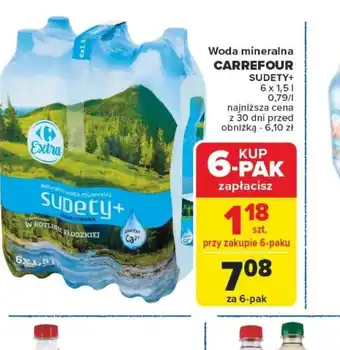 Carrefour Woda mineralna Carrefour Sudety+ oferta