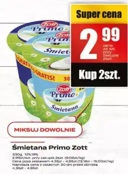 Supeco Śmietana Primo Zott oferta
