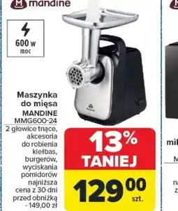 Carrefour Maszynka do mięsa Mandine MMG600-24 oferta