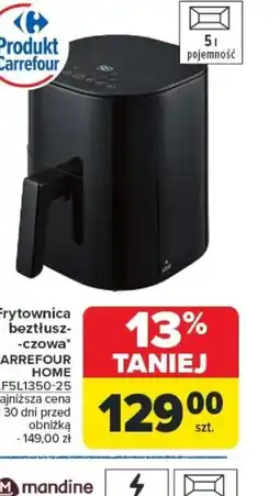 Carrefour Frytownica beztłuszczowa Carrefour Home FSL1350-23 oferta