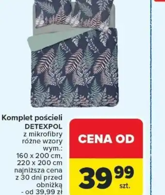 Carrefour Komplet pościeli Detexpol oferta