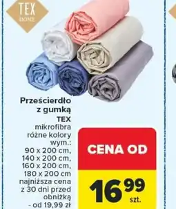 Carrefour Prześcieradło z gumką Tex oferta