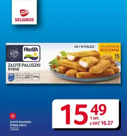Selgros Złote paluszki rybne oferta