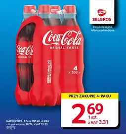 Selgros Napój coca-cola oferta
