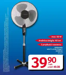 Selgros Esperanza wentylator stojący ehf001ke oferta