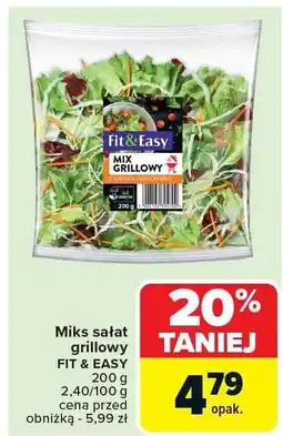 Carrefour Miks sałat grillowy FIT & EASY 200g oferta