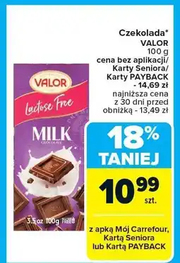 Carrefour Czekolada VALOR 100g oferta