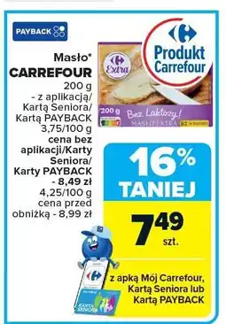 Carrefour Masło CARREFOUR 200g oferta