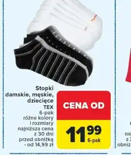 Carrefour Stopki damskie, męskie, dziecięce TEX oferta