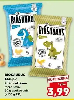 Kaufland Chrupki kukurydziane bezglutenowe sól morska Biosaurus oferta