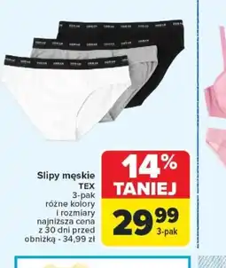 Carrefour Slipy męskie TEX oferta