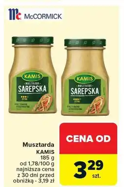 Carrefour Musztarda KAMIS Sarepska 185g oferta