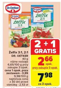 Carrefour Żelfix 3:1 Dr. Oetker oferta