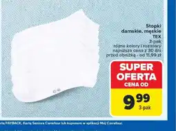 Carrefour Stopki damskie, męskie TEX oferta