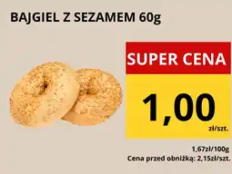 Supeco Bajgiel z sezamem 60g Supeco oferta