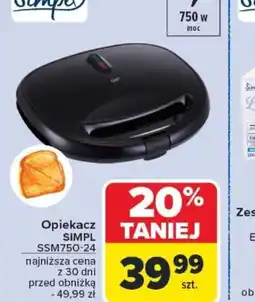 Carrefour Opiekacz Simpl SSM750-24 oferta
