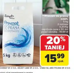 Carrefour Proszek do prania Simpl oferta
