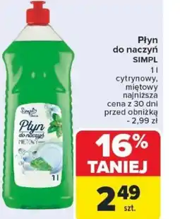 Carrefour Płyn do naczyń SIMPL oferta