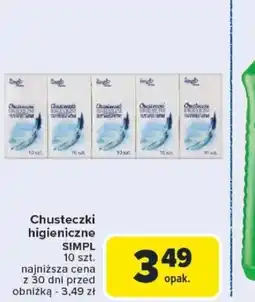 Carrefour Chusteczki higieniczne Simpl oferta