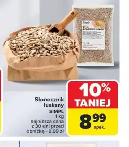 Carrefour Słonecznik łuskany Simpl oferta