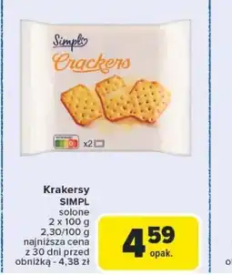 Carrefour Krakersy Simpl oferta