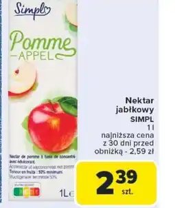 Carrefour Nektar jabłkowy Simpl oferta