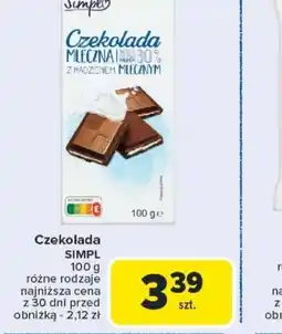Carrefour Czekolada Simpl oferta